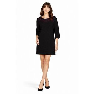 Sezane Mini Shift Dress Size 6 S 38 Black Red Blue Scoop Neck Shoulder Straps